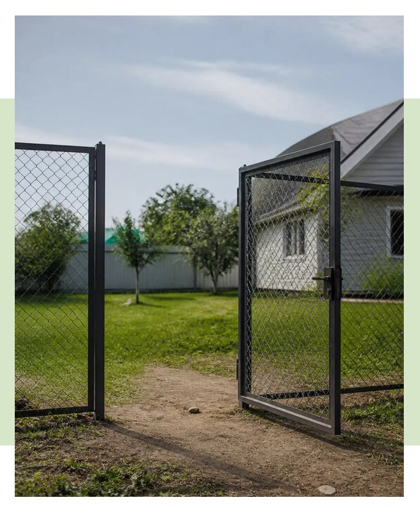 Забор из рабицы с воротами под ключ в Рязани по цене от 35938 р. | ЗаборЭксеперт-Рзн
